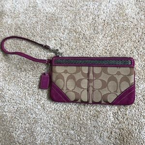 Coach Beaded wristlet